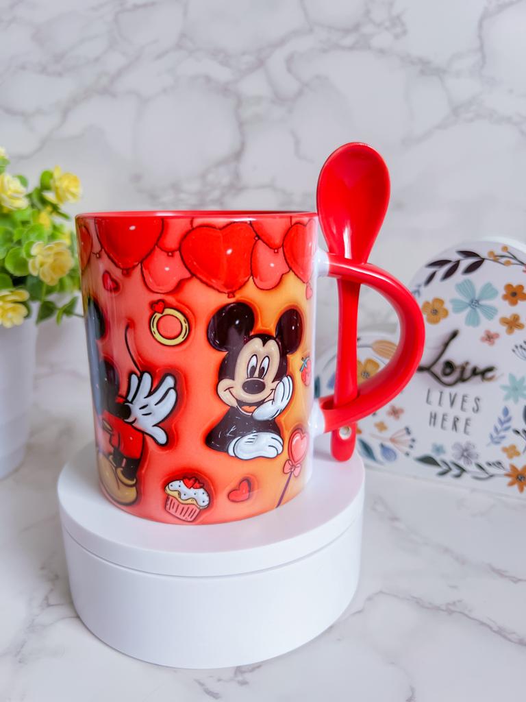 Taza personalizada con cuchara incluida